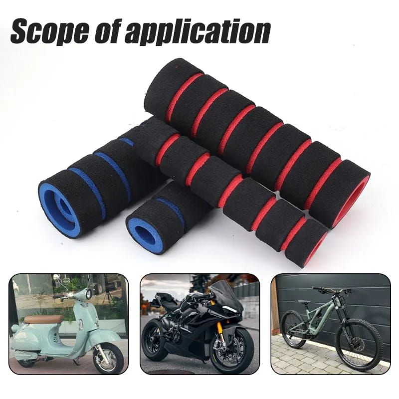 4pcs/Set Universal Grip Comfort Foam Handle Bar Motorcycle, Bicycle | motorcycle handle foam grip View Gallery - Pakistan
