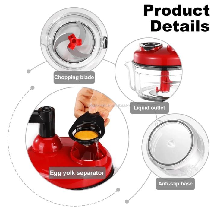 Manual Hand Multifunction Speedy Vegetable Quick chopper | Quick Chopper Vegetable - Onion Chopper | Kachomer Salad Machine ( random color ) View Gallery - Pakistan