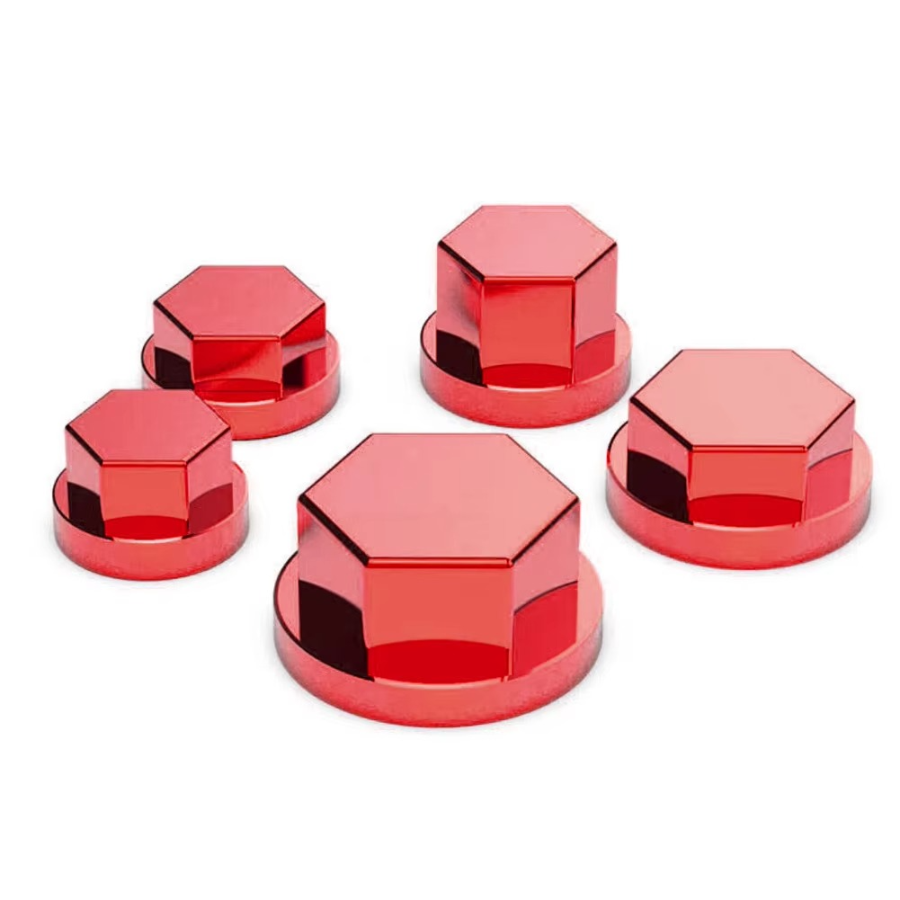 30pcs/set High Quality Chrome Plating Plastic Motorcycle Screw Nut Cover Cap Nut Bolt Decoration For Engine Transmission View Gallery - Pakistan
