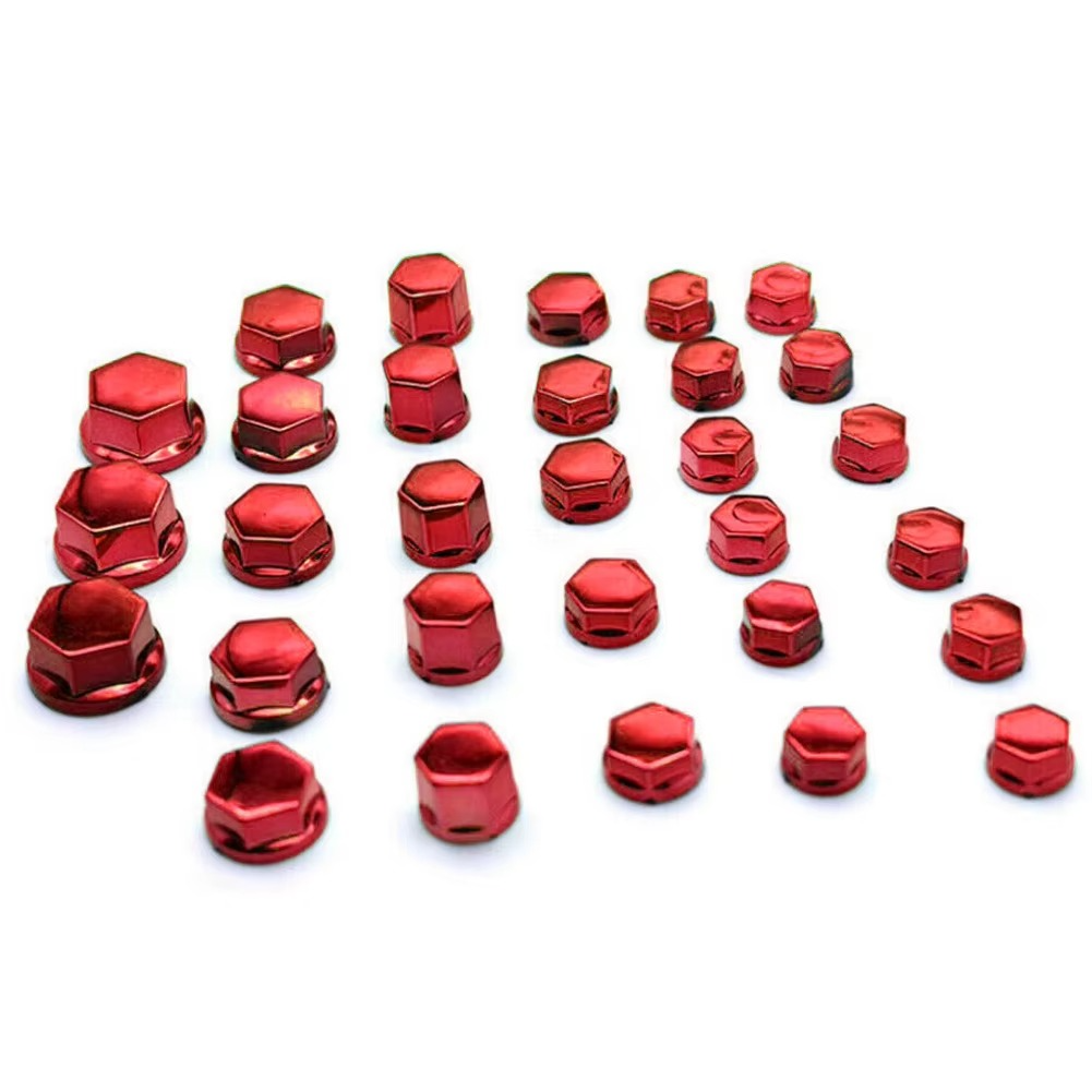 30pcs/set High Quality Chrome Plating Plastic Motorcycle Screw Nut Cover Cap Nut Bolt Decoration For Engine Transmission View Gallery - Pakistan