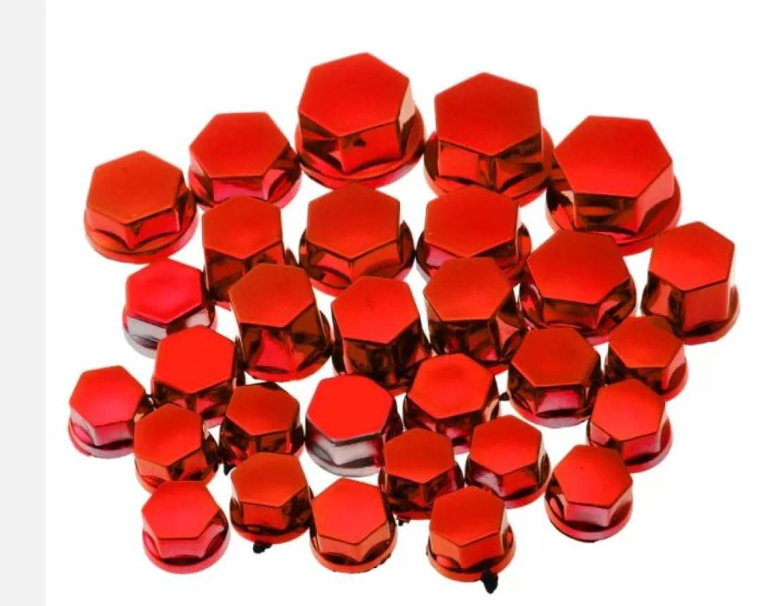 30pcs/set High Quality Chrome Plating Plastic Motorcycle Screw Nut Cover Cap Nut Bolt Decoration For Engine Transmission View Gallery - Pakistan