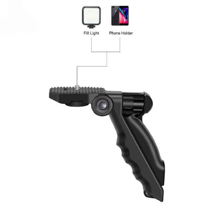 AY-49 Vlogger video making Kits Vlog Microphone LED Fill Light Mini Tripod mobile holder View Gallery - Pakistan