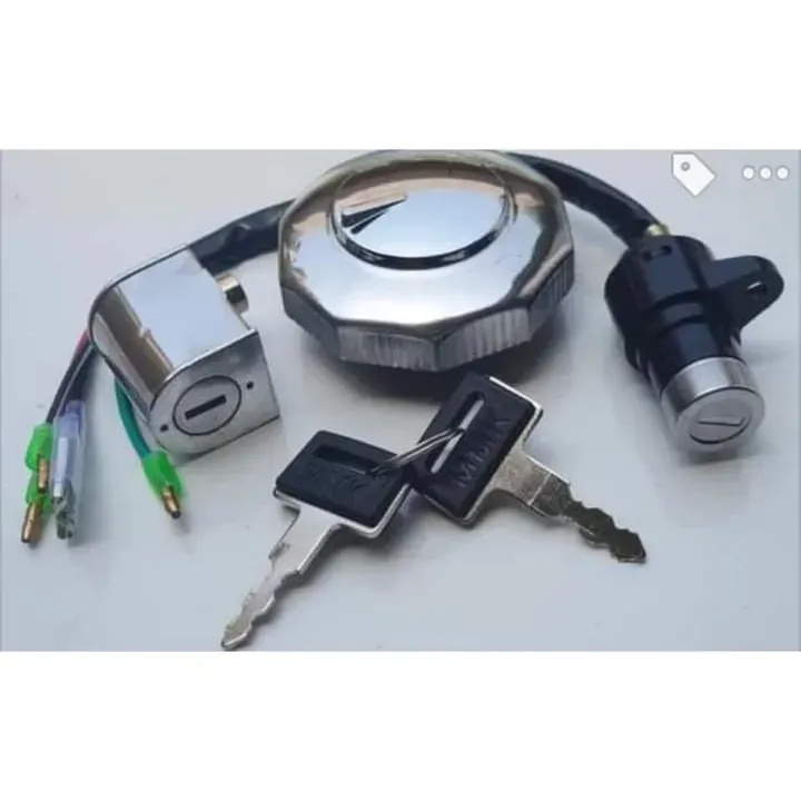 03 Pcs Lock Set For CD-70 Motorcycle  and China Bike - 3 in 1 Lock Set - Best Quality Lock Set For Bike View Gallery - Pakistan