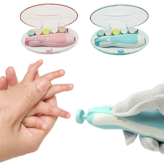 Electric Nail Clipper - Baby Nail Trimmer Clipper Set (random color) View Gallery - Pakistan