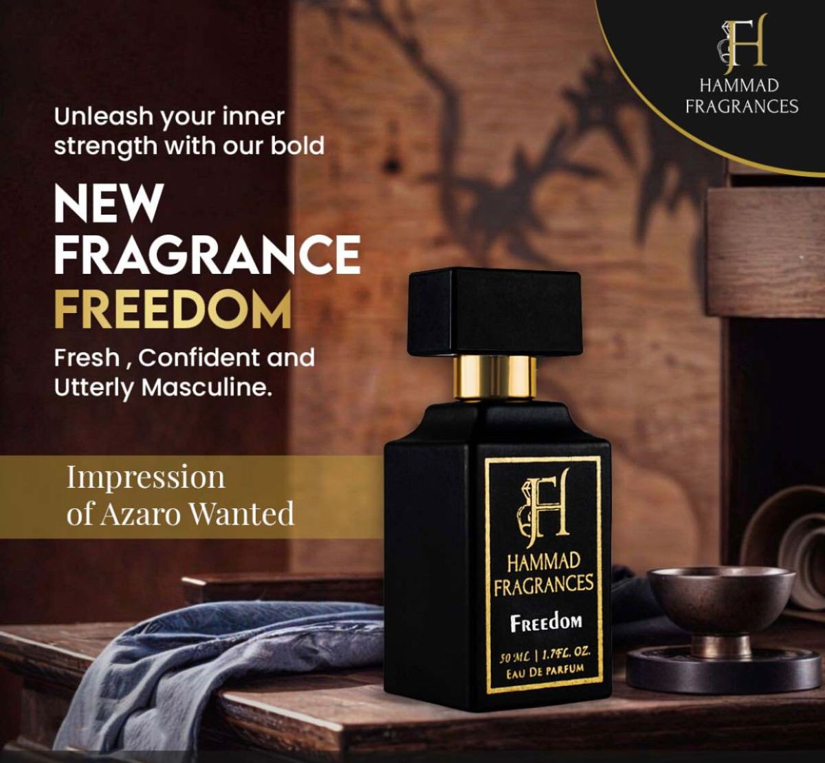 Hammad Fragrances With 6-8 hours long lasting | Best Quality Perfume For Men - EDP Perfume 50 ml View Gallery - Pakistan