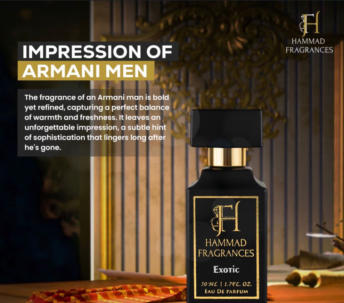 Hammad Fragrances With 6-8 hours long lasting | Best Quality Perfume For Men - EDP Perfume 50 ml View Gallery - Pakistan