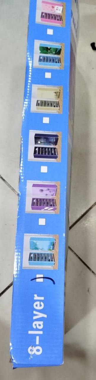 8 Layer Portable Dustproof Shoe Rack Shoe Rack Storage Closet Household Shoe Storage Rack Storage Cabinet (Random Color) View Gallery - Pakistan