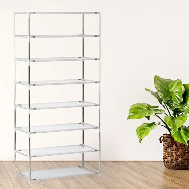 8 Layer Portable Dustproof Shoe Rack Shoe Rack Storage Closet Household Shoe Storage Rack Storage Cabinet (Random Color) View Gallery - Pakistan