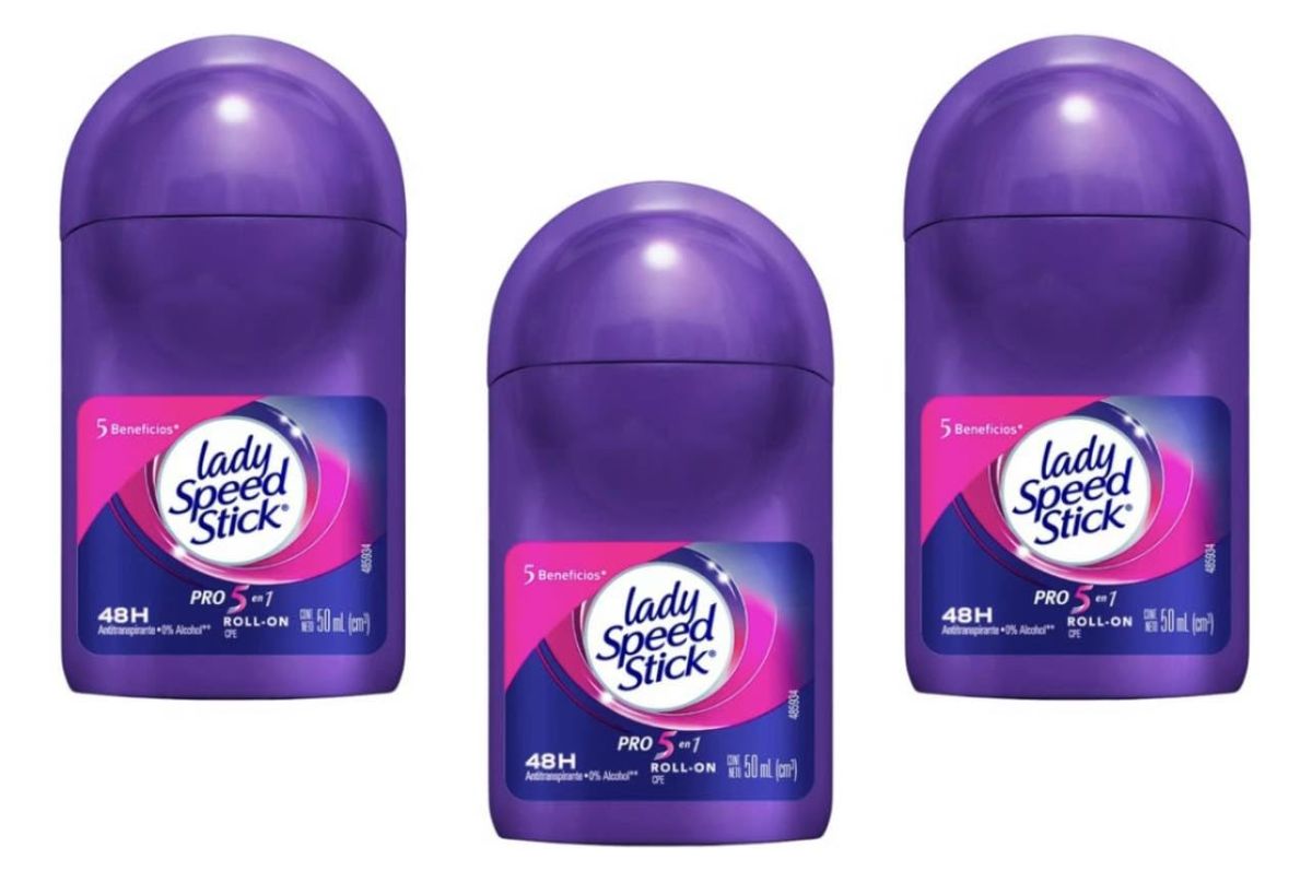 Pack Of 01 - Purple 5 in 1 Pro Lady Speed Stick Invisible Dry Power Antiperspirant Deodorant Roll-On, Fresh Fusion - 50ml