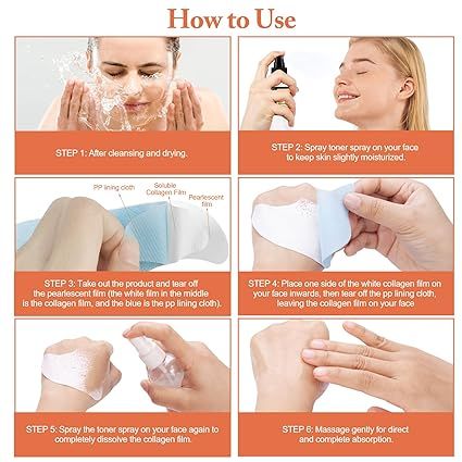 Collagen dissolving Mask for Korean glass skin | Collagen filler collagen instant facial mask ( Without Box ) View Gallery - Pakistan