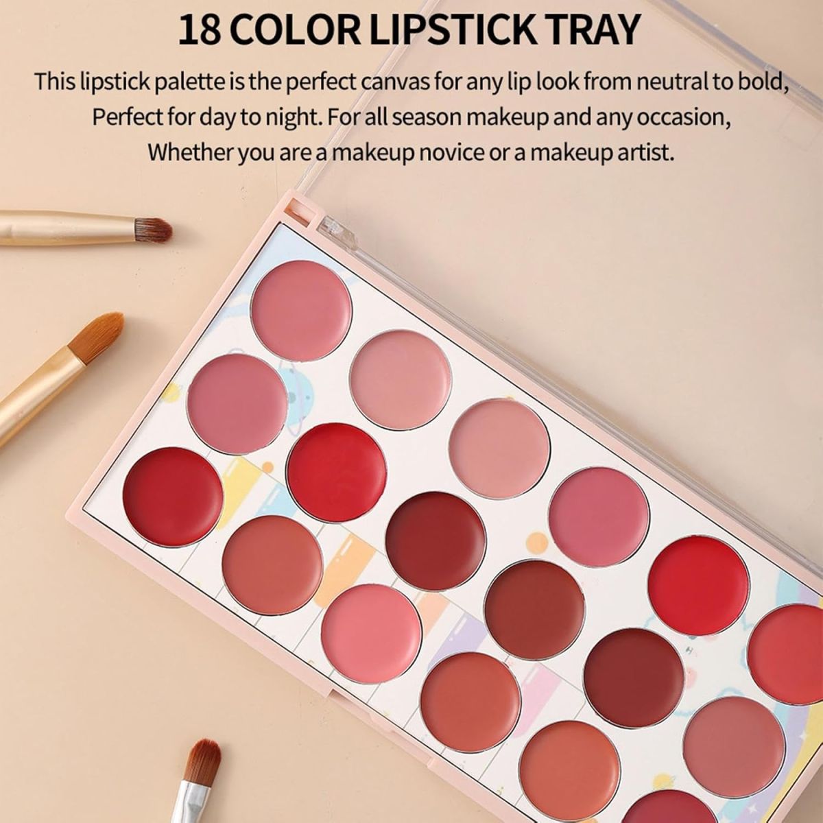 Moccallure Professional 18-Colors Lipstick Kit – Long-Lasting, Hydrating &amp; Compact | Unisex Makeup Set View Gallery - Pakistan