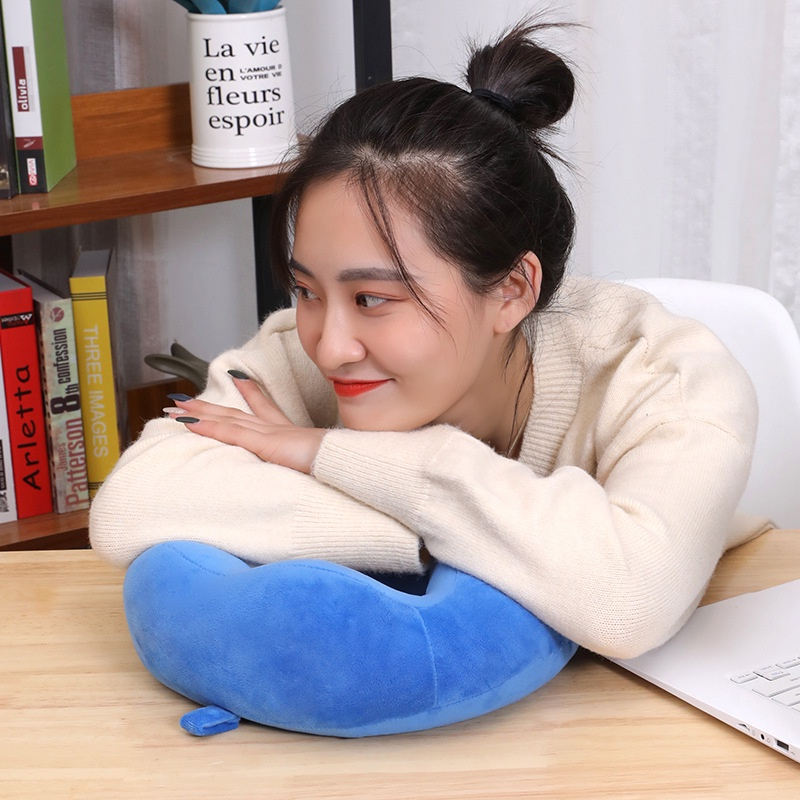 Imported U Shaped Pillows for Sleeping - Portable Travel Neck Pillows for Adults - Neck Pillow for Flight, Car &amp; Home - Random Color ( Multi Design) View Gallery - Pakistan