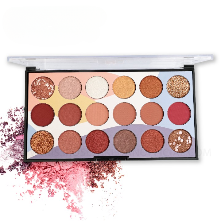 Mocallure Professional 18-Color Glitter Eyeshadow Palette – Bold, Shimmering Shades for Every Look View Gallery - Pakistan