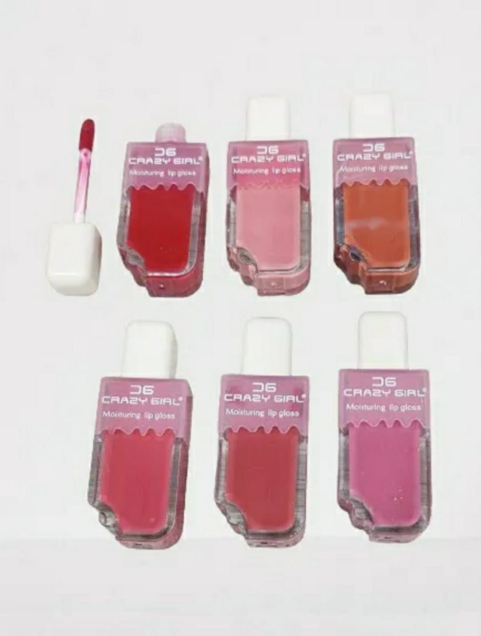 Pack of 06 -  Crazy Girl Ice Cream Matte Lipgloss | Best Quality Lip Gloss Set For Girls &amp; Womens View Gallery - Pakistan