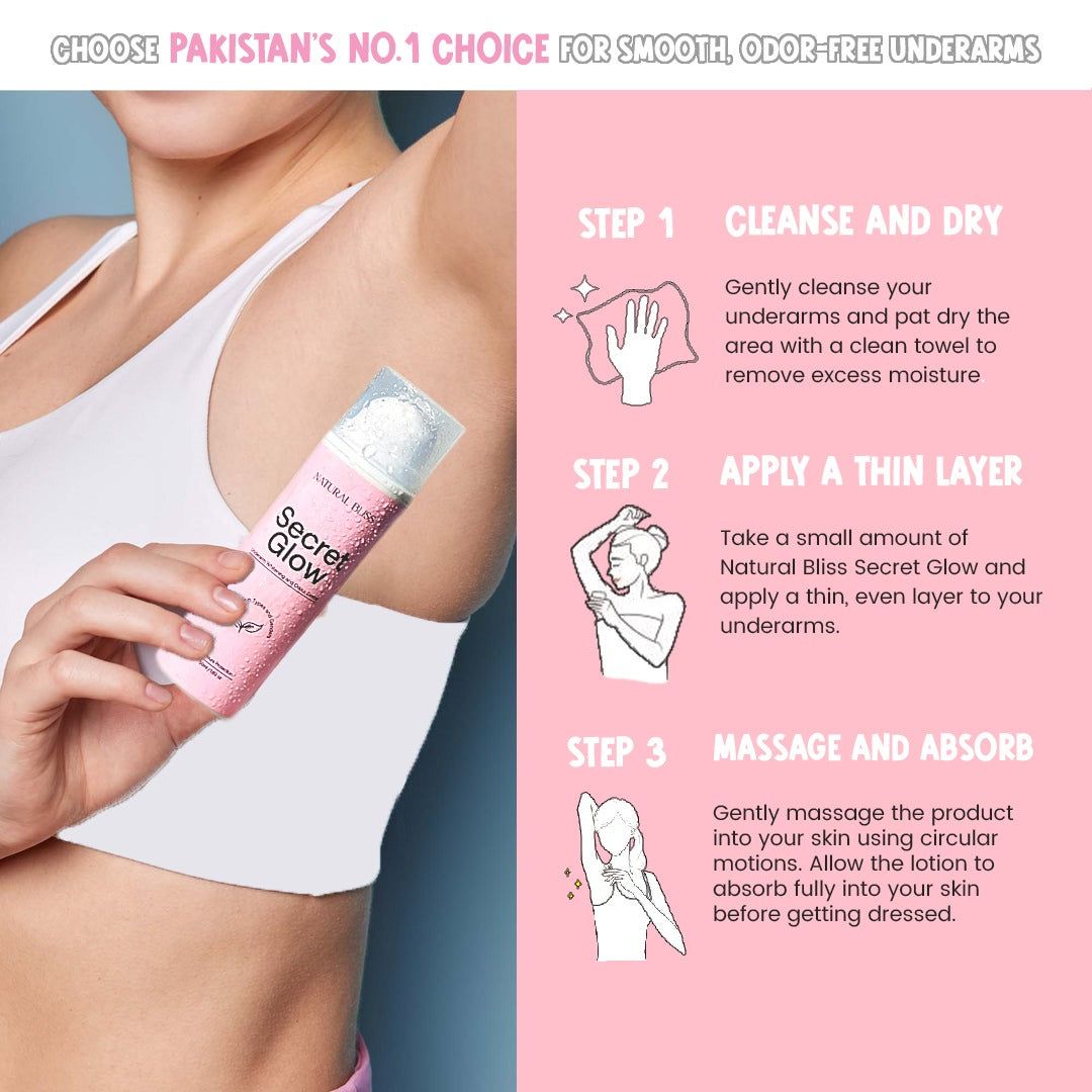 Secret Glow Original Underarm Brightening &amp; Odor Control Cream | Long-Lasting Odor Control | Hydrating &amp; Gentle Formula 50g View Gallery - Pakistan