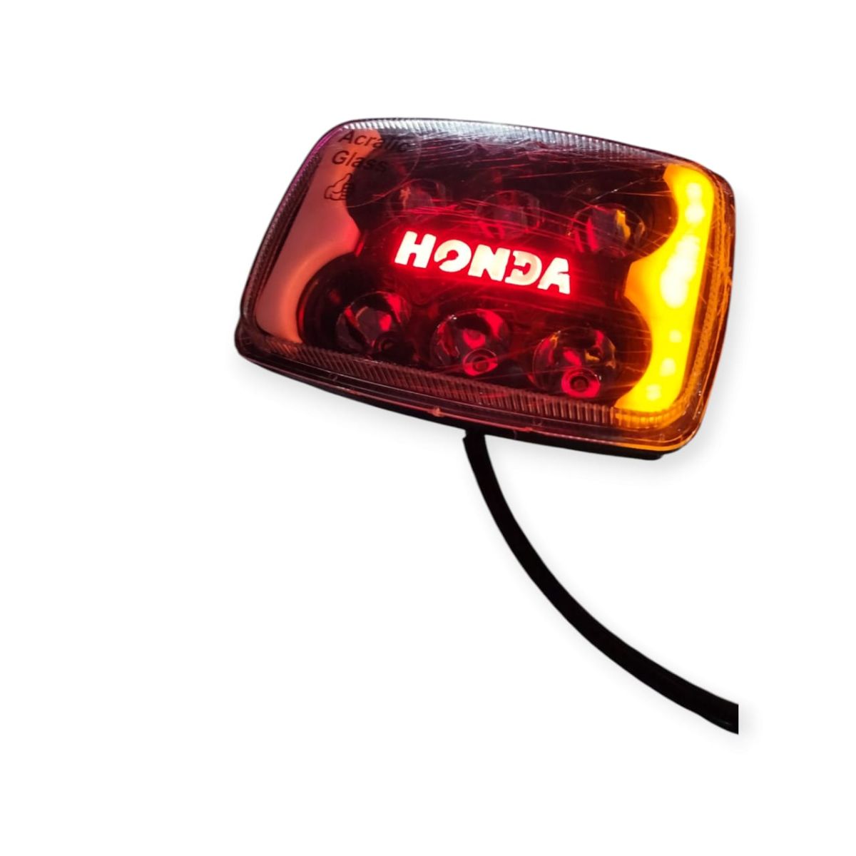12 Volt LED Headlight Panel with Glowing Monogram &amp; Indicators for Motorcycle - Best Quality LED Headlight Panel with Glowing Monogram - 125 &amp; CD 70 Headlight - With Box  View Gallery - Pakistan