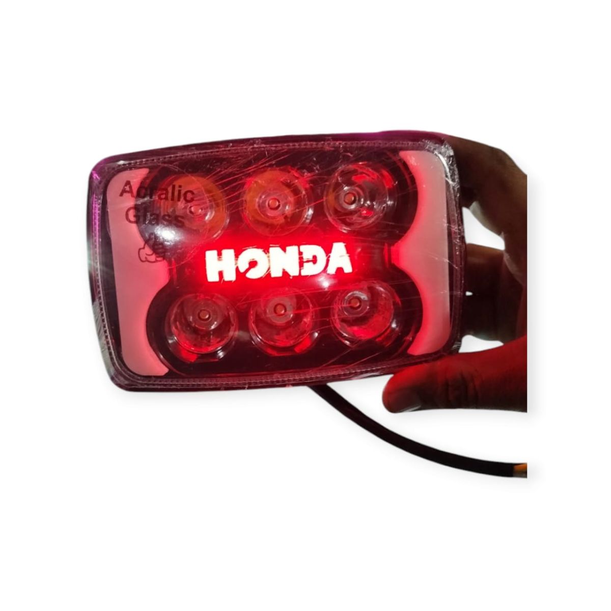 12 Volt LED Headlight Panel with Glowing Monogram &amp; Indicators for Motorcycle - Best Quality LED Headlight Panel with Glowing Monogram - 125 &amp; CD 70 Headlight - With Box  View Gallery - Pakistan
