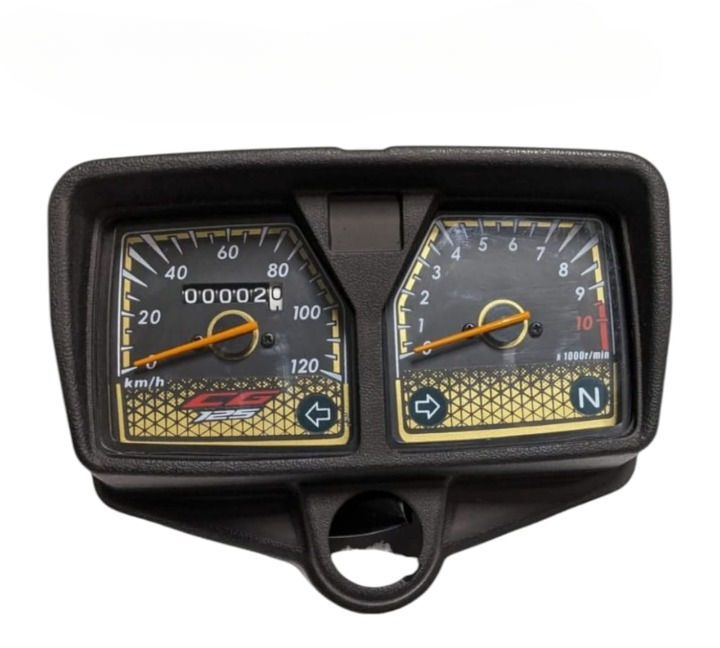 Speedometer for CG 125 Motorcycle | Honda 125cc Bikes With Meter Colour Lights (Complete meter with Box)