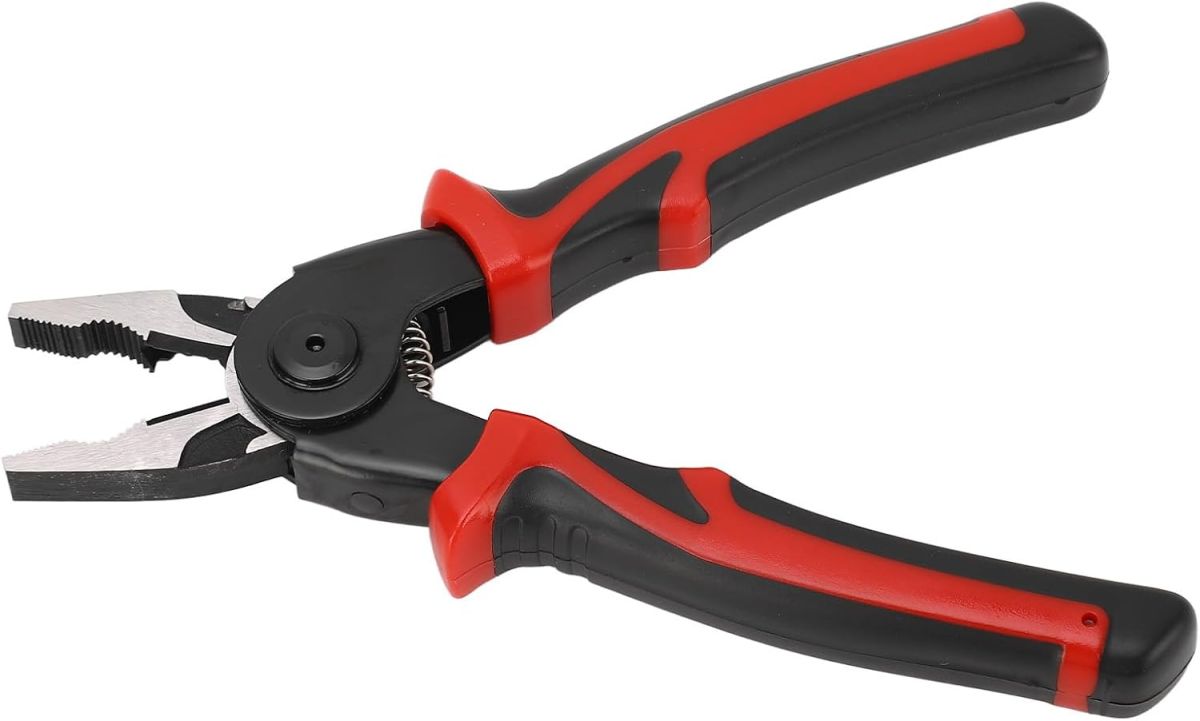5 in 1 Portable Tool Steel Wire Cutters, 5 Replaceable Heads, Anti Slip TPR Handle, Combination Pliers for Leather Plastic Thin Metal Cutting, Bending, Trimming View Gallery - Pakistan