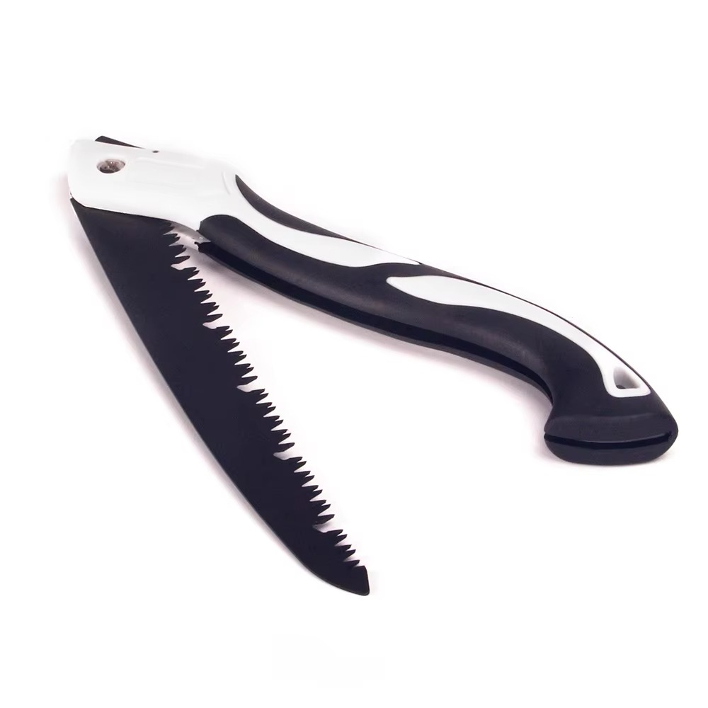 Foldable Saw Camping Tool Folding Hand Pruning Saw with Blades - Folding Saw Efficient Chip Removal Lock Design Pocket Pruning Saw for Bone Trees Wood Trimming Cutting ( Random Color )