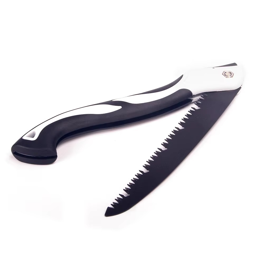 Foldable Saw Camping Tool Folding Hand Pruning Saw with Blades - Folding Saw Efficient Chip Removal Lock Design Pocket Pruning Saw for Bone Trees Wood Trimming Cutting ( Random Color ) View Gallery - Pakistan
