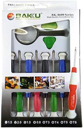 Baku 11 Pcs BK- 8600 Stainless Steel Precision Screwdriver Tool Kit Set For Mobile Laptop Repairing View Gallery - Pakistan