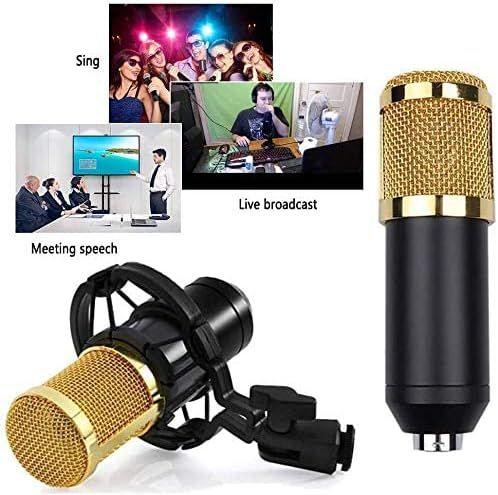 3.1 Professional Condenser Microphone - Podcast Mic Set Condenser Microphone With Rechargeable Auxiliary Background For Karaoke Singing, Youtube Recording Mic Set For Youtube | Mic Kit View Gallery - Pakistan