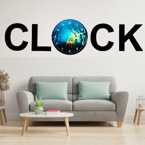 3D Wooden Alphabetic Clock With Esthetic Dial | Best Quality Alphabetic Design Clock For Home Decor | Home Decor Clock 30 inch  View Gallery - Pakistan