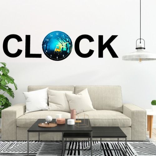 3D Wooden Alphabetic Clock With Esthetic Dial | Best Quality Alphabetic Design Clock For Home Decor | Home Decor Clock 30 inch  View Gallery - Pakistan