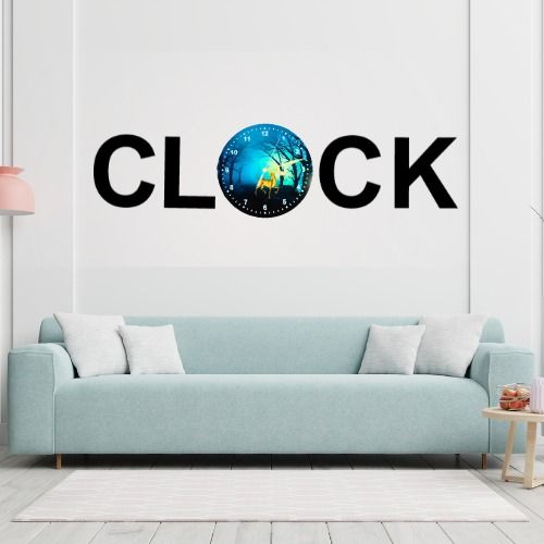 3D Wooden Alphabetic Clock With Esthetic Dial | Best Quality Alphabetic Design Clock For Home Decor | Home Decor Clock 30 inch  View Gallery - Pakistan