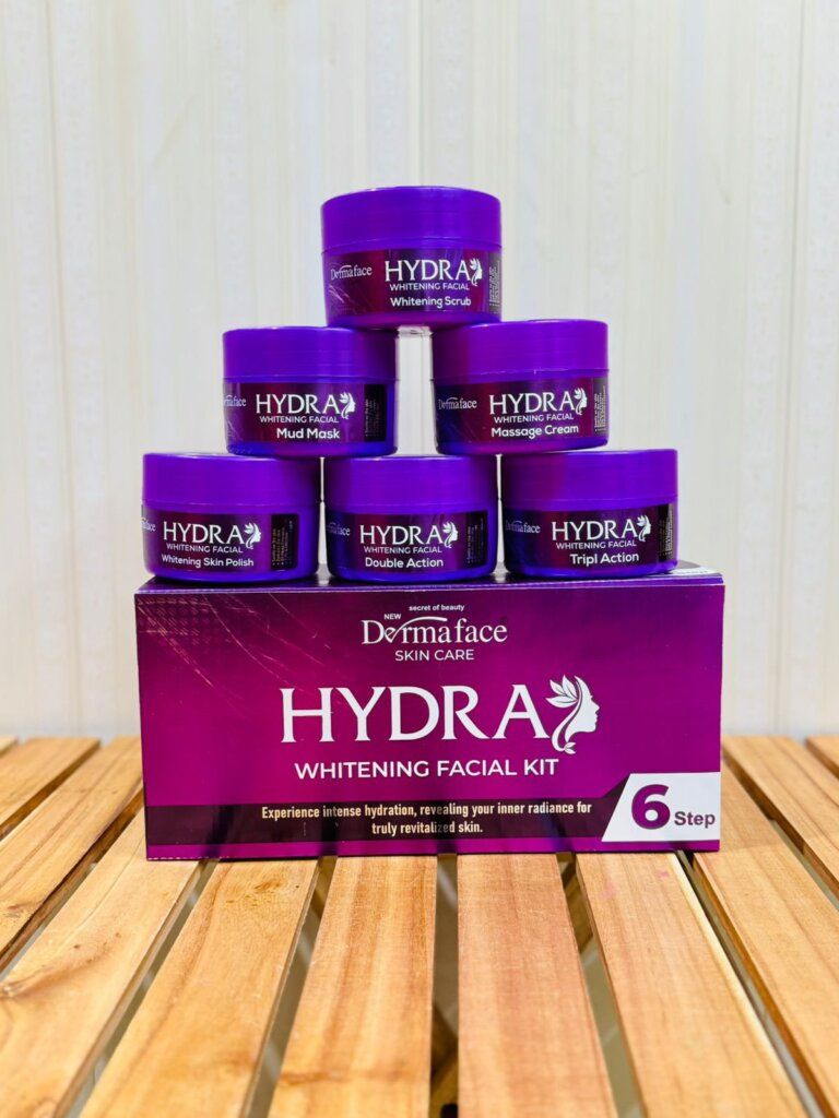 Derma Face Hydra Whitening Facial Kit 6 steps Whitening And Glowing Facial Kit 300ml View Gallery - Pakistan