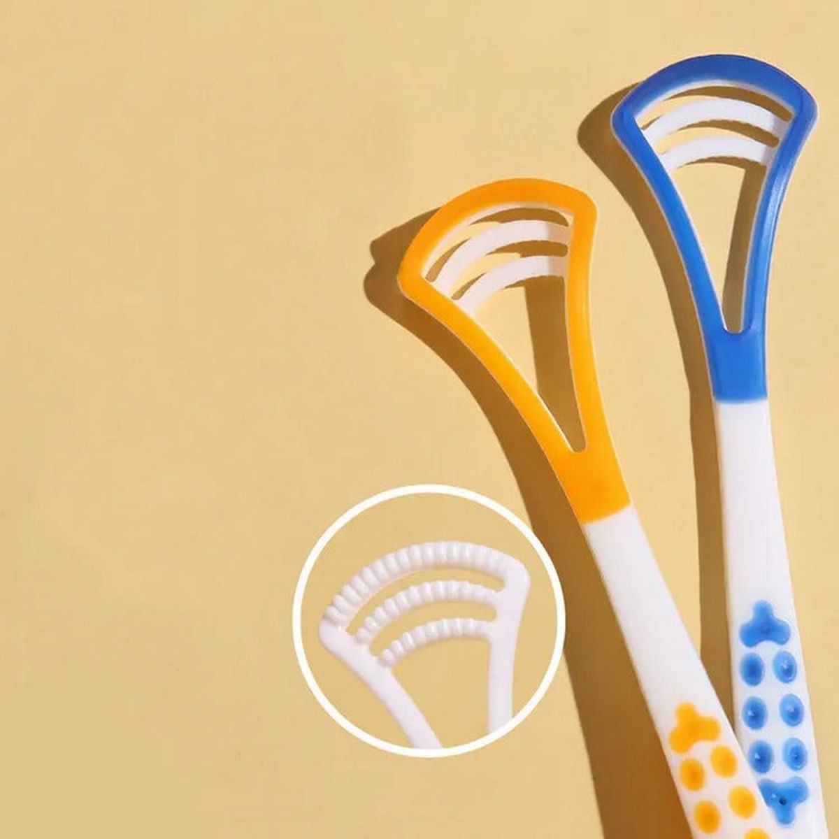 1 Piece Tongue Scraper | Tongue Cleaner | Double Head Tongue Cleaner | Reduce Bad Breath (random color)