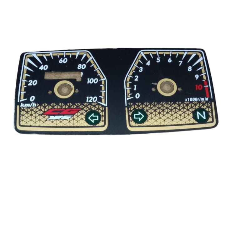 Speedometer Dial Plate For Gold Edition 125cc Motorcycle | Dial Plate for 125cc Bikes View Gallery - Pakistan