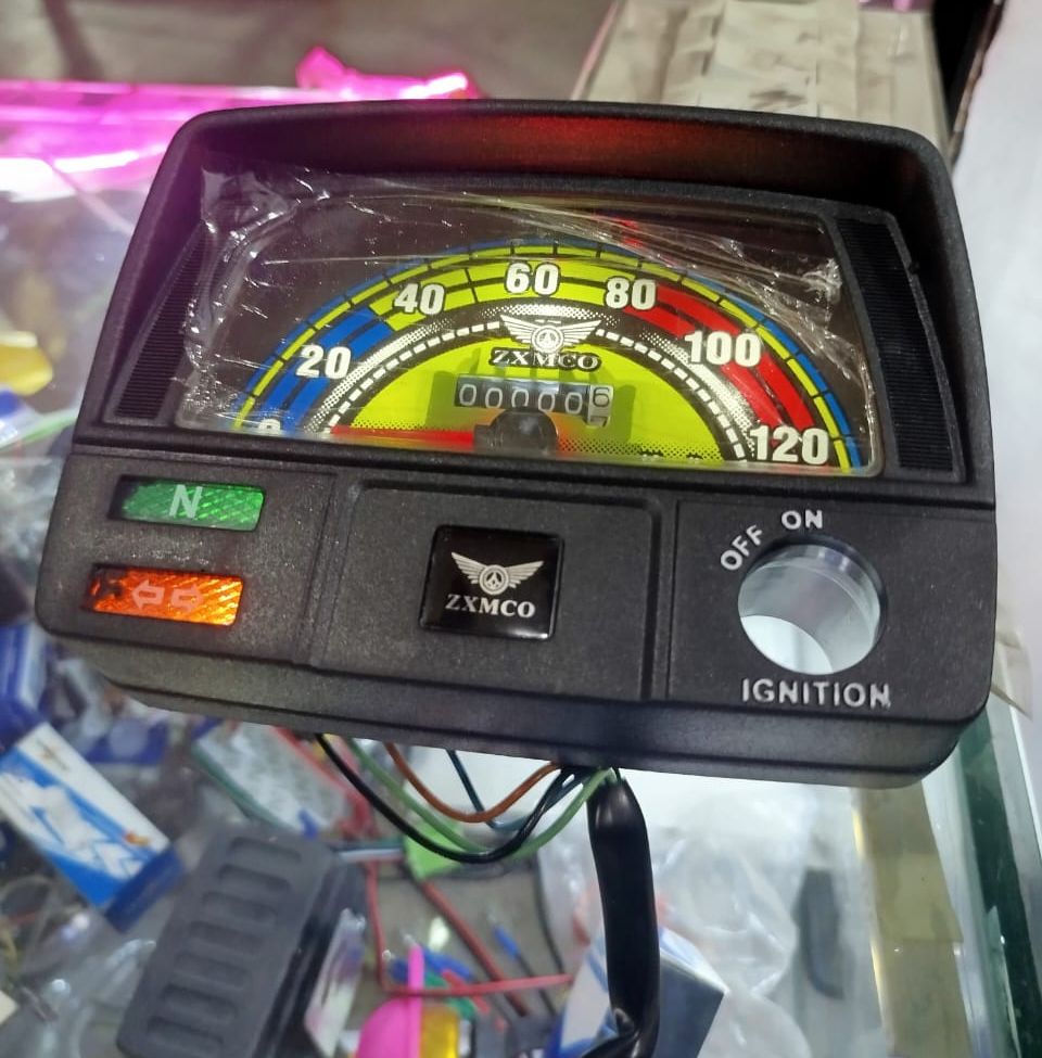 Zxmco motorcycle Speedometer with led lights for CD70 Motorcycle &amp;amp; For all 70 cc Bike