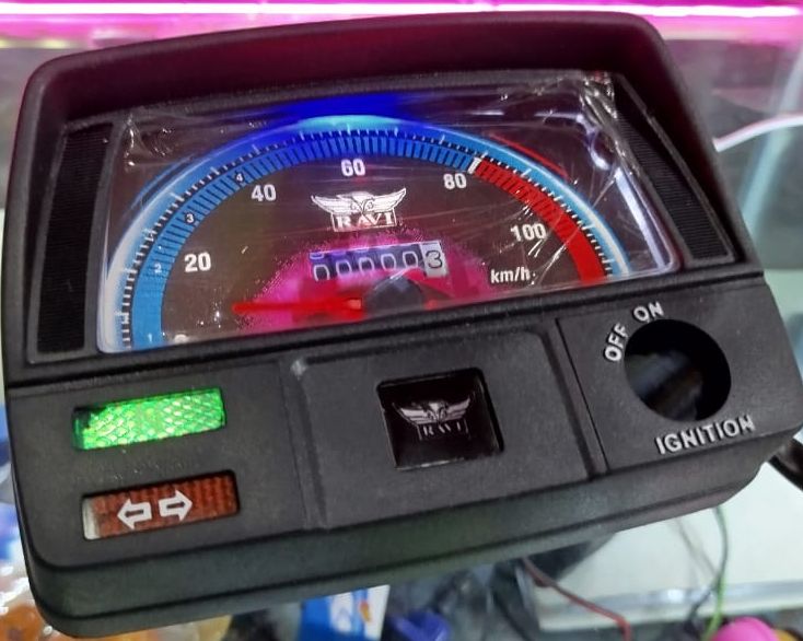 Ravi 70cc Speedometer Speed with LED Lights In Meter | Best Quality Speedometer For 70CC Motorcycle | 70CC Bike Meter View Gallery - Pakistan