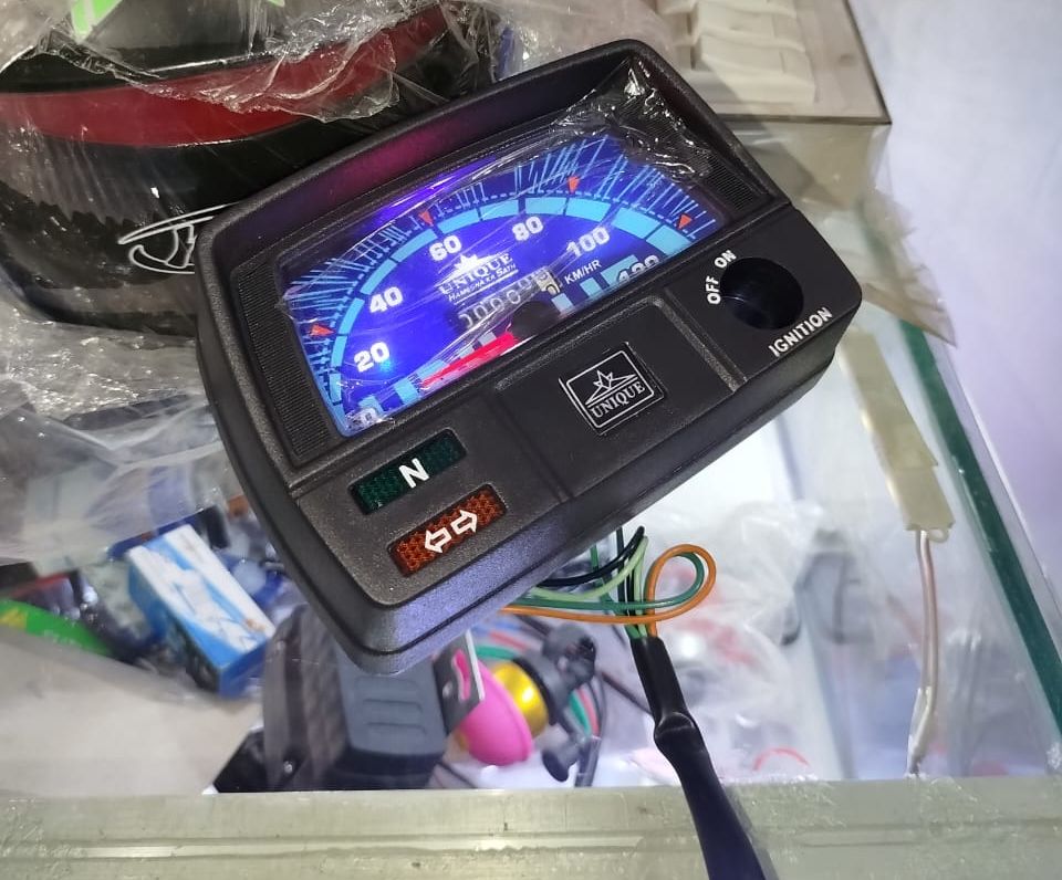Unique motorcycle Speedo meter with led lights for CD70 Motorcycle &amp; For all 70 cc Bike View Gallery - Pakistan