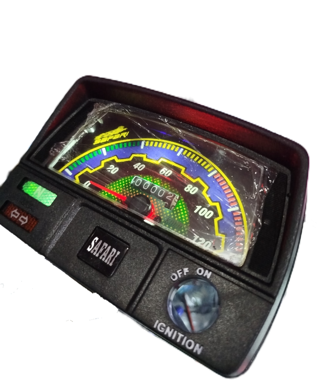 Safari 70cc Speedometer Speed with LED Lights In Meter | Best Quality Speedometer For 70CC Motorcycle | 70CC Bike Meter View Gallery - Pakistan