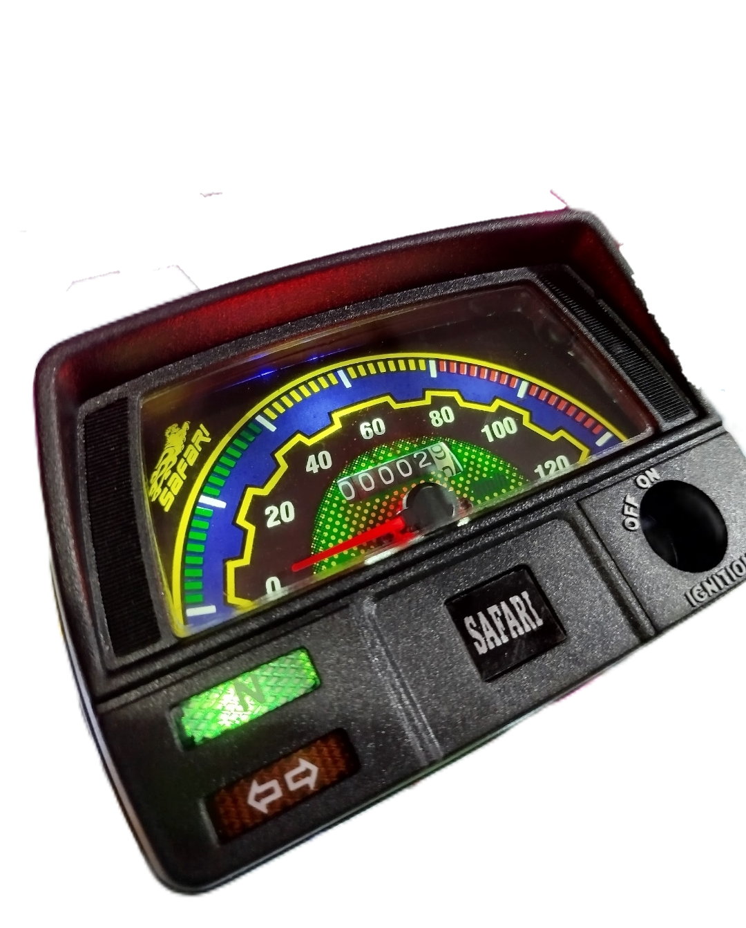Safari 70cc Speedometer Speed with LED Lights In Meter | Best Quality Speedometer For 70CC Motorcycle | 70CC Bike Meter View Gallery - Pakistan