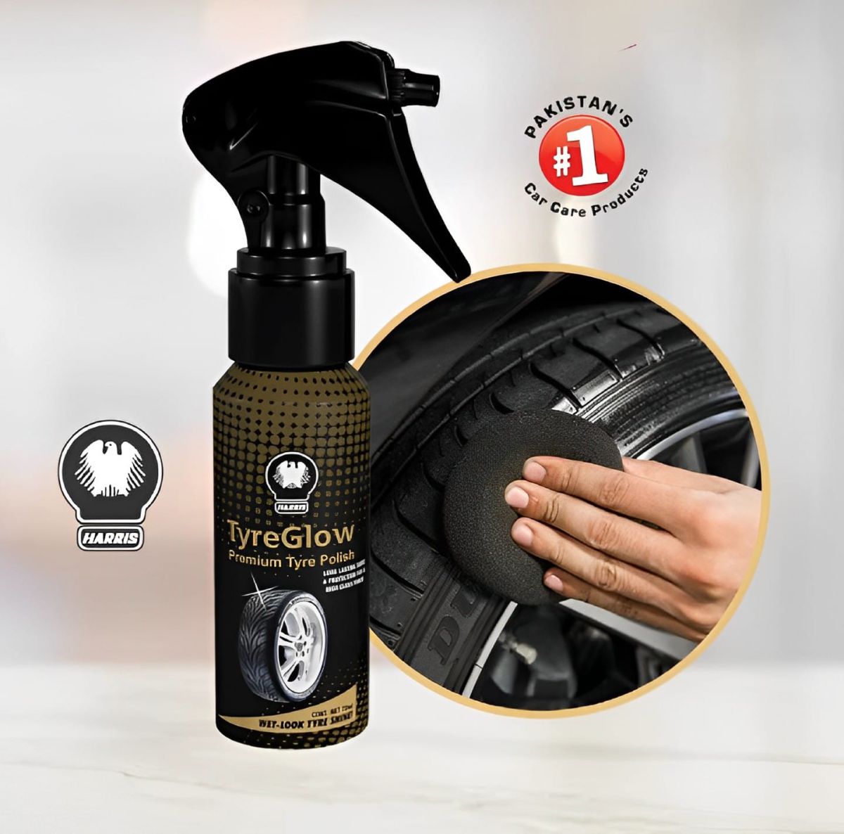 Pack of 12 Tyre glow for Tyre Shine | Best Quality Shining Spray for Car &amp;amp; Bike Tyres 70 ML