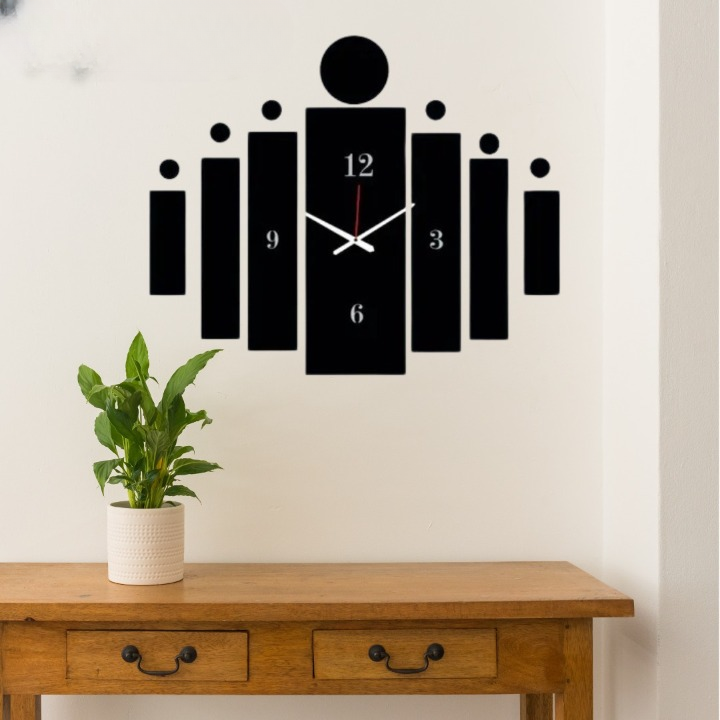 3d Tile Wall Clock  | Wooden Tile Wall Clock Frame wall Art  | Wall decoration | Decor For Home Wall Decoration Attractive Wooden Wall Art View Gallery - Pakistan