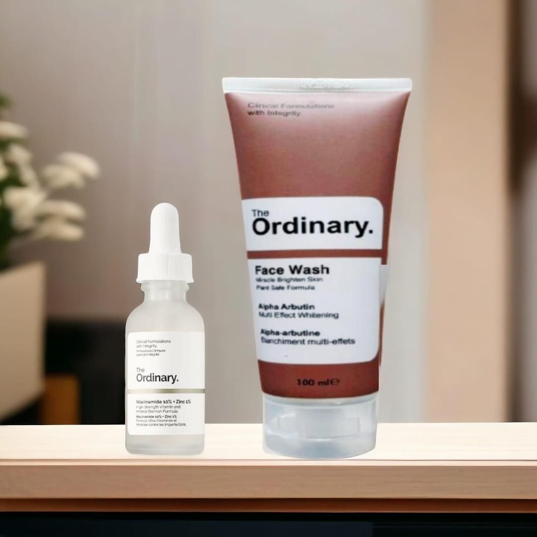 Pack of 2 The Ordinary Niacinamide Serum &amp;amp;  The Ordinary Alpha Arbutin Face wash Deal | Perfect Deal