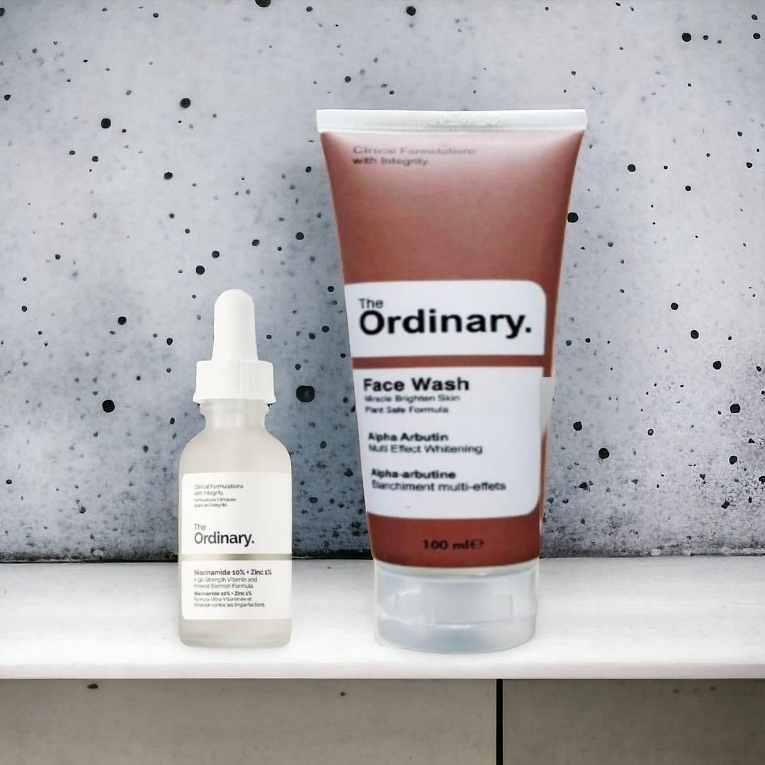Pack of 2 The Ordinary Niacinamide Serum &amp;  The Ordinary Alpha Arbutin Face wash Deal | Perfect Deal View Gallery - Pakistan