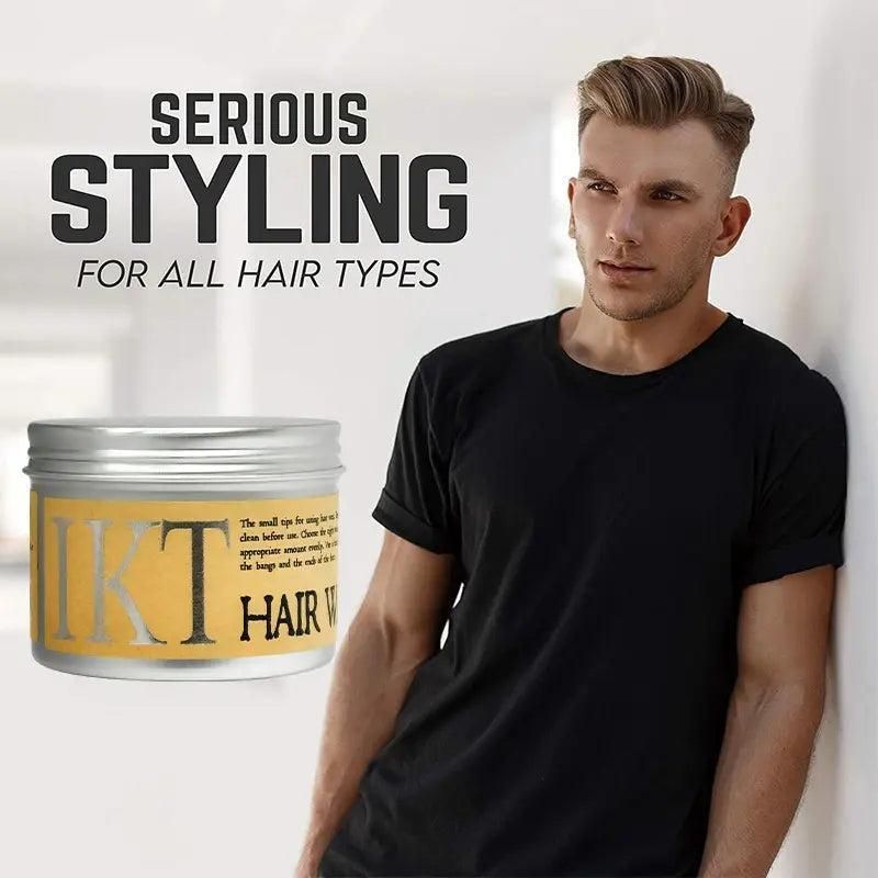 IKT Hair Styling Gel Wax | Styling Hair Frizz Fixed Fluffy  Men Styling Wax Edge Control 130g