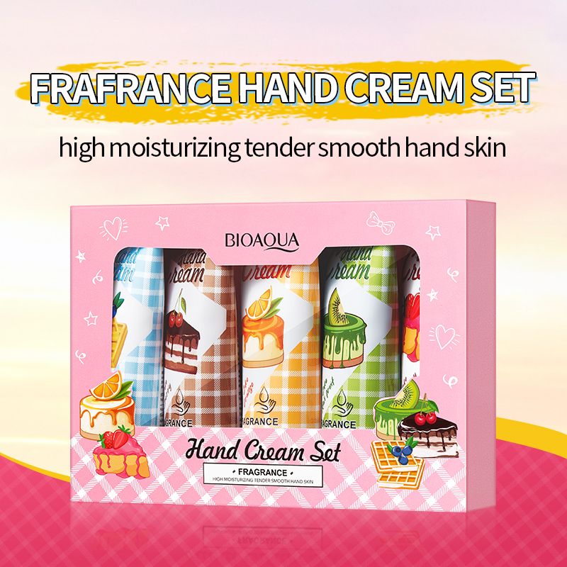 Pack Of 05 - Bio Aqua Hand Cream Set | Best Quality Hand Cream Set | Cream For Skin 