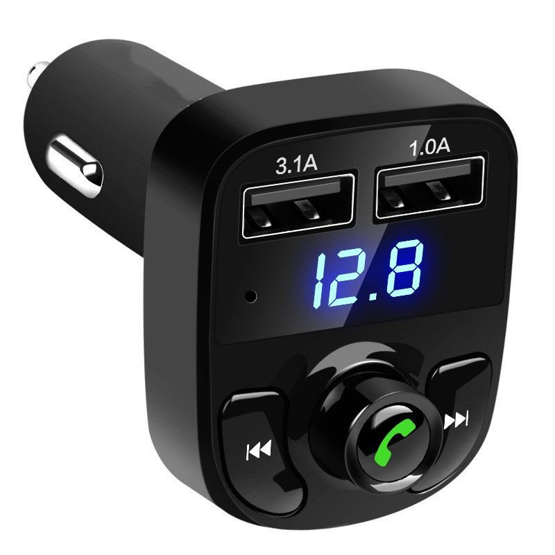 X8 - Multifunctional Car Mp3 Player | Car Wireless FM Transmitter | Car Mp3 Modulator - 3.1A | Car Accessories ( Random Color ) View Gallery - Pakistan