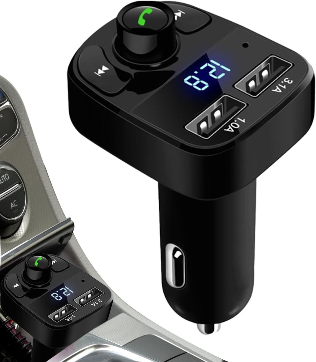 X8 - Multifunctional Car Mp3 Player | Car Wireless FM Transmitter | Car Mp3 Modulator - 3.1A | Car Accessories ( Random Color ) View Gallery - Pakistan