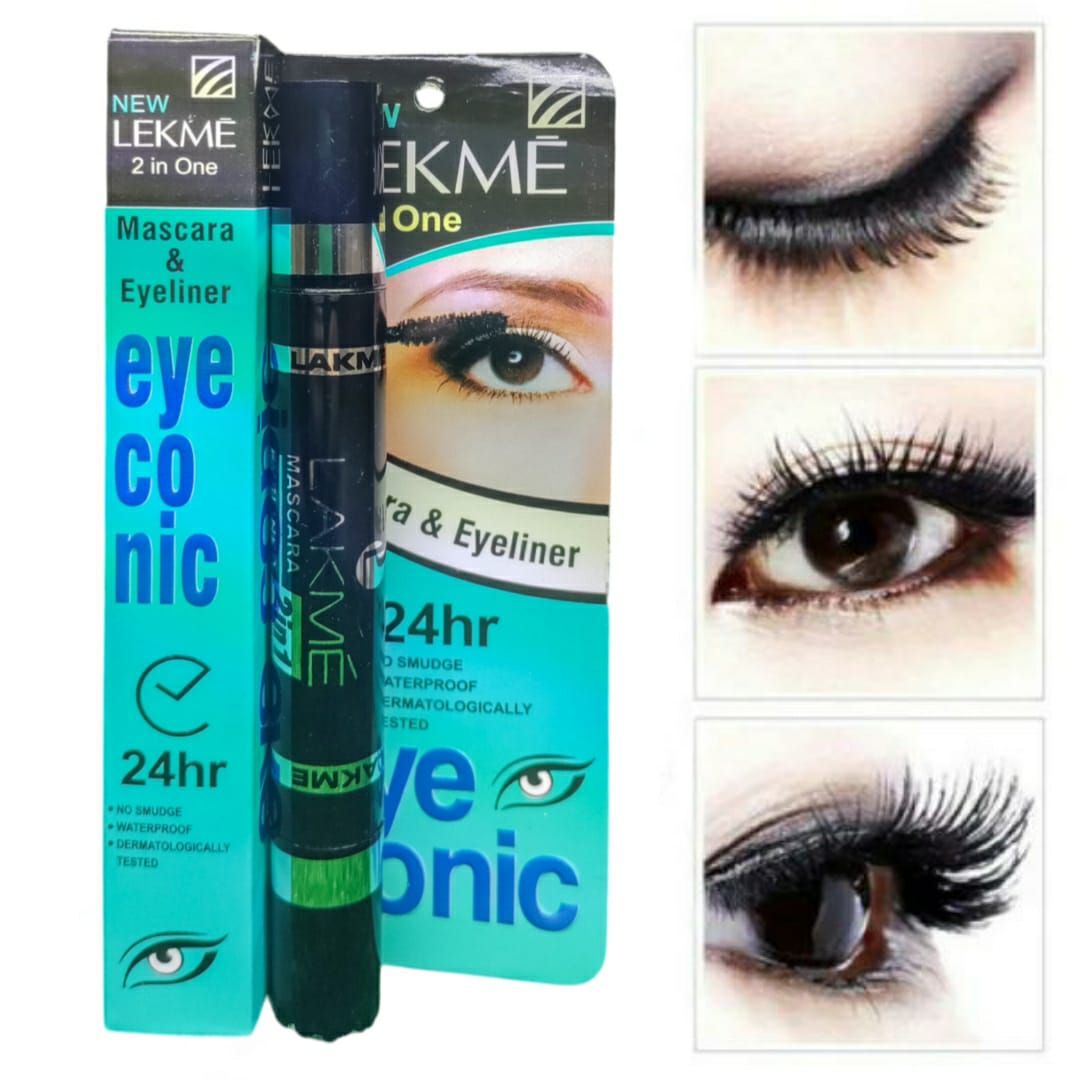 2 in 1 Waterproof Mascara + Liner - Long-Lasting &amp;amp; Waterproof Mascara | Smudge-Proof Formula