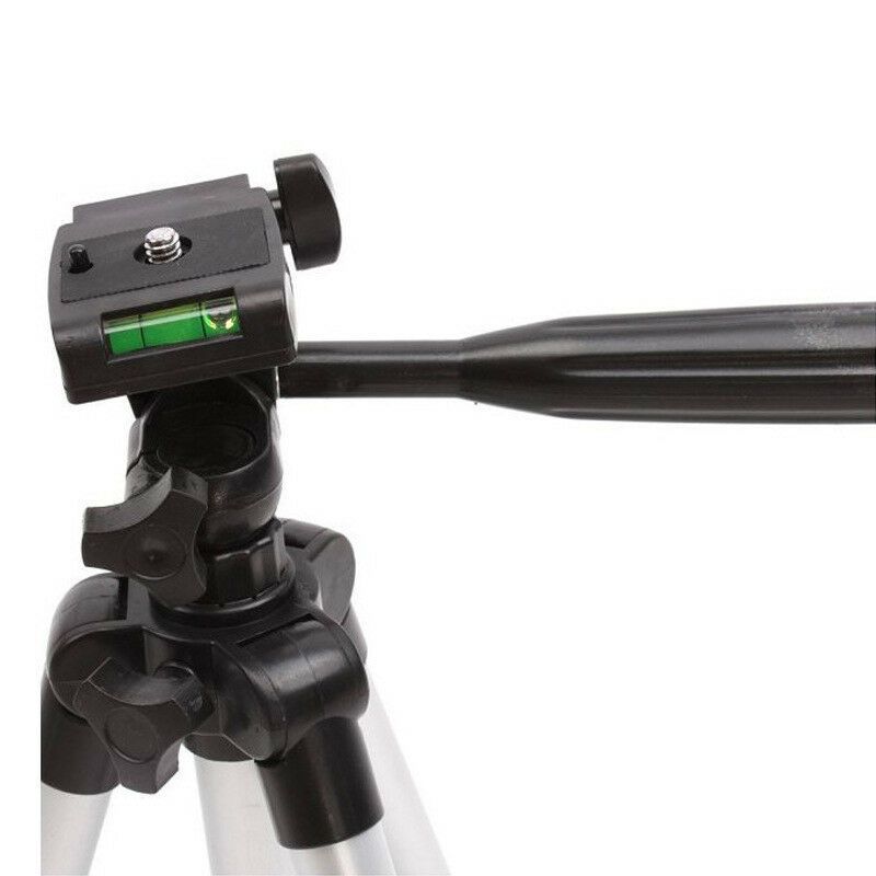 Pack Of 03 3.5 Feet Adjustable Tripod Stand for Mobile Phones and Cameras with Mobile Holder, Portable DSLR Stand for Vlogging, Universal Silver Model 3110 and Bag View Gallery - Pakistan