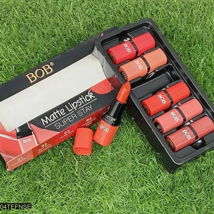 Pack of 6 Bob Super Stay Matte Lipstick Set | Best Quality Matte Lipsticks for Women (random shades) View Gallery - Pakistan