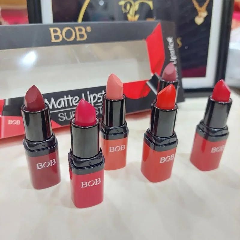 Pack of 6 Bob Super Stay Matte Lipstick Set | Best Quality Matte Lipsticks for Women (random shades) View Gallery - Pakistan